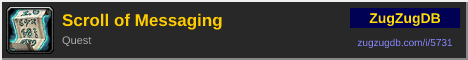 Scroll of Messaging: forum signature banner