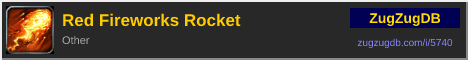 Red Fireworks Rocket: forum signature banner