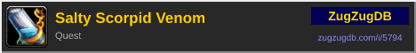 Salty Scorpid Venom: forum signature banner