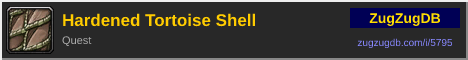 Hardened Tortoise Shell: forum signature banner