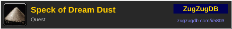 Speck of Dream Dust: forum signature banner