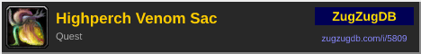 Highperch Venom Sac: forum signature banner