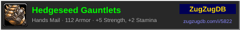 Hedgeseed Gauntlets: forum signature banner