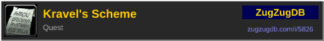 Kravel's Scheme: forum signature banner