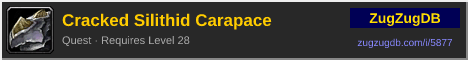 Cracked Silithid Carapace: forum signature banner