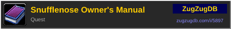 Snufflenose Owner's Manual: forum signature banner