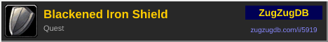 Blackened Iron Shield: forum signature banner