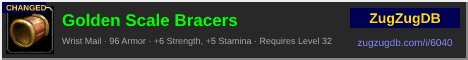 Golden Scale Bracers: forum signature banner