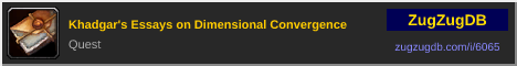 Khadgar's Essays on Dimensional Convergence: forum signature banner