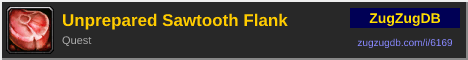 Unprepared Sawtooth Flank: forum signature banner