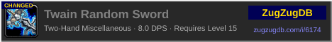 Twain Random Sword: forum signature banner