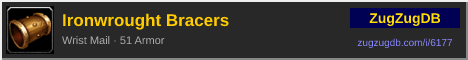 Ironwrought Bracers: forum signature banner
