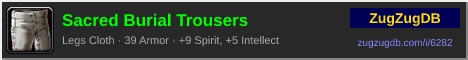 Sacred Burial Trousers: forum signature banner