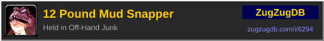 12 Pound Mud Snapper: forum signature banner