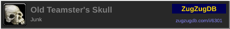 Old Teamster's Skull: forum signature banner
