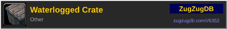 Waterlogged Crate: forum signature banner