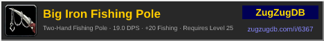 Big Iron Fishing Pole: forum signature banner