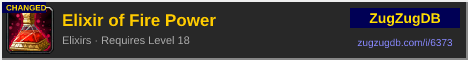 Elixir of Fire Power: forum signature banner