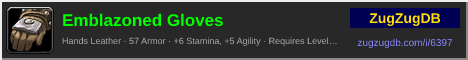 Emblazoned Gloves: forum signature banner