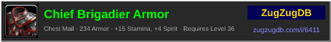 Chief Brigadier Armor: forum signature banner