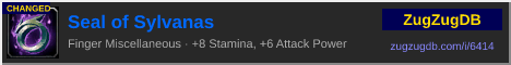 Seal of Sylvanas: forum signature banner