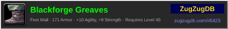 Blackforge Greaves: forum signature banner