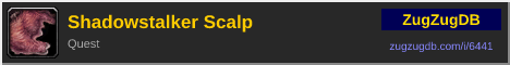Shadowstalker Scalp: forum signature banner