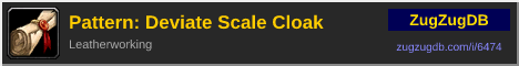 Pattern: Deviate Scale Cloak: forum signature banner