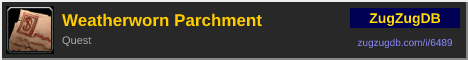 Weatherworn Parchment: forum signature banner