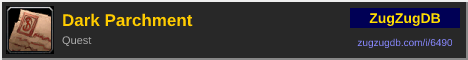 Dark Parchment: forum signature banner