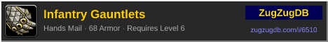 Infantry Gauntlets: forum signature banner