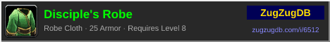 Disciple's Robe: forum signature banner