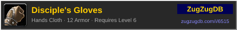 Disciple's Gloves: forum signature banner