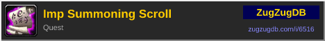 Imp Summoning Scroll: forum signature banner