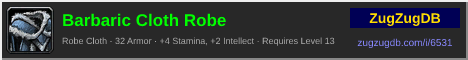 Barbaric Cloth Robe: forum signature banner