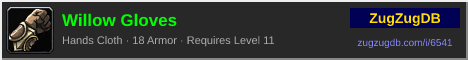 Willow Gloves: forum signature banner