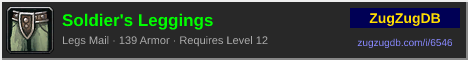Soldier's Leggings: forum signature banner