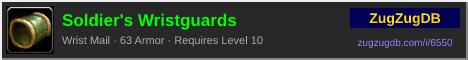 Soldier's Wristguards: forum signature banner