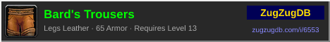Bard's Trousers: forum signature banner