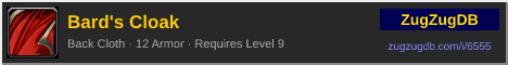Bard's Cloak: forum signature banner