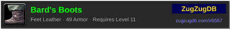Bard's Boots: forum signature banner