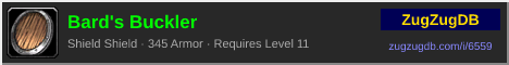 Bard's Buckler: forum signature banner