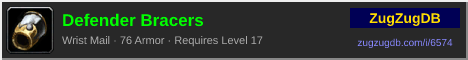Defender Bracers: forum signature banner