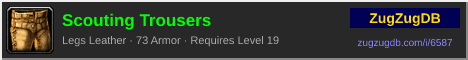 Scouting Trousers: forum signature banner