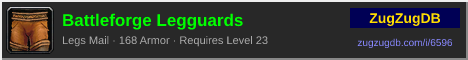Battleforge Legguards: forum signature banner