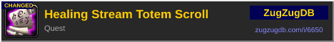 Healing Stream Totem Scroll: forum signature banner