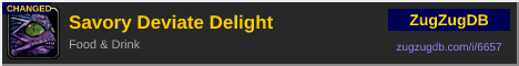 Savory Deviate Delight: forum signature banner