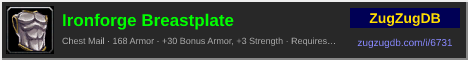 Ironforge Breastplate: forum signature banner