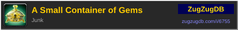 A Small Container of Gems: forum signature banner