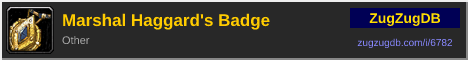 Marshal Haggard's Badge: forum signature banner